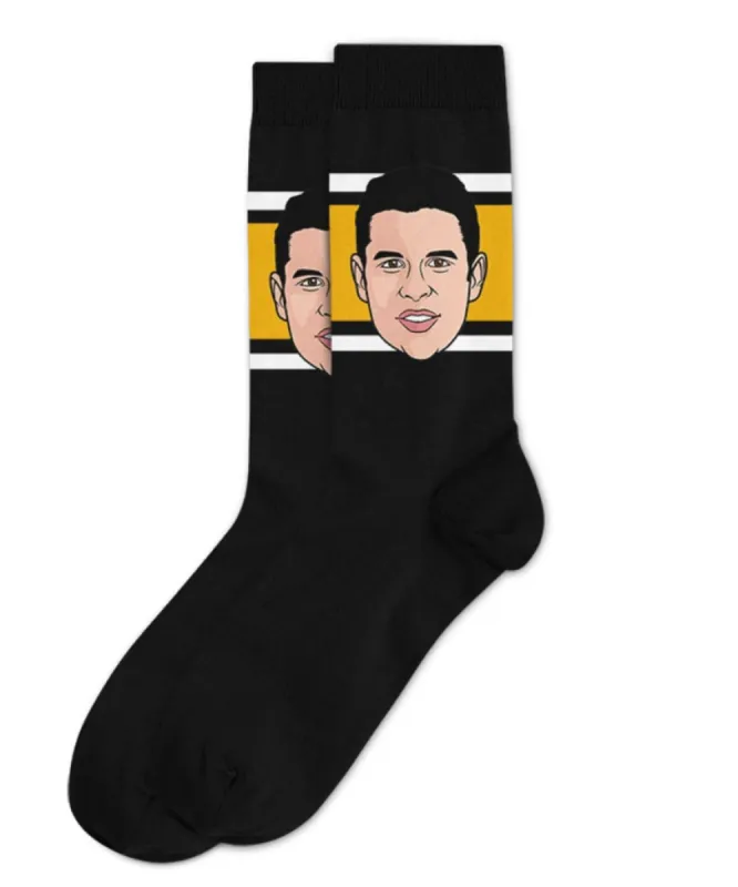 Sidney Crosby Pittsburgh Penguins Sockey Hall Of Fame Socks sold by Pro Hockey Life