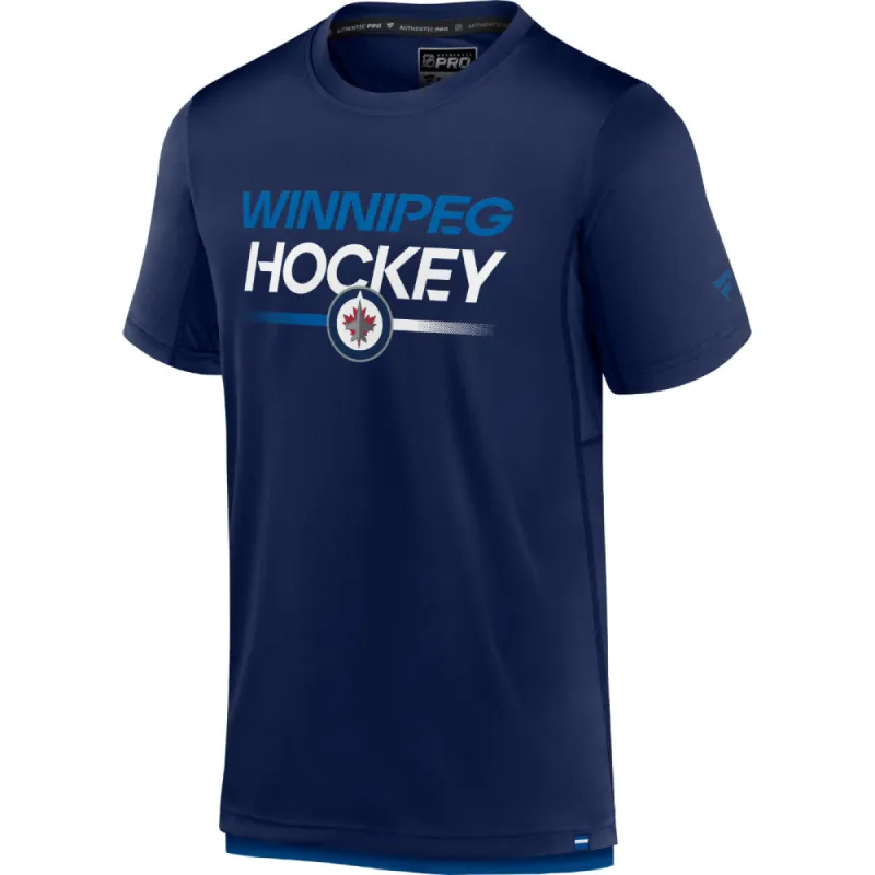 Fanatics Winnipeg Jets Authentic Pro Adult Tech T Shirt sold by Pro Hockey Life