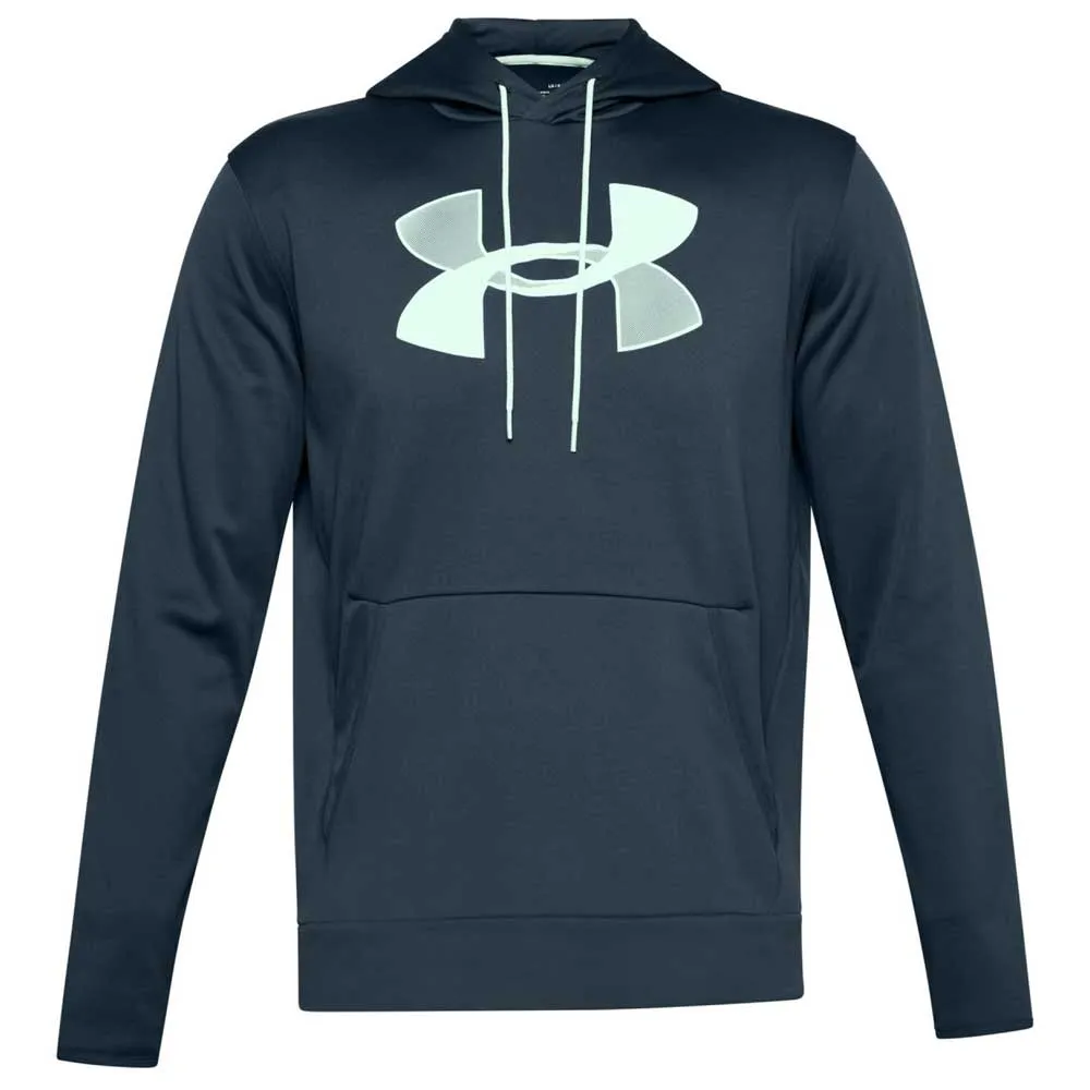 UNDER ARMOUR MEN'S ARMOUR FLEECE BIG LOGO HOODIE - SEA GLASS BLUE/TEAL sold by Pro Hockey Life