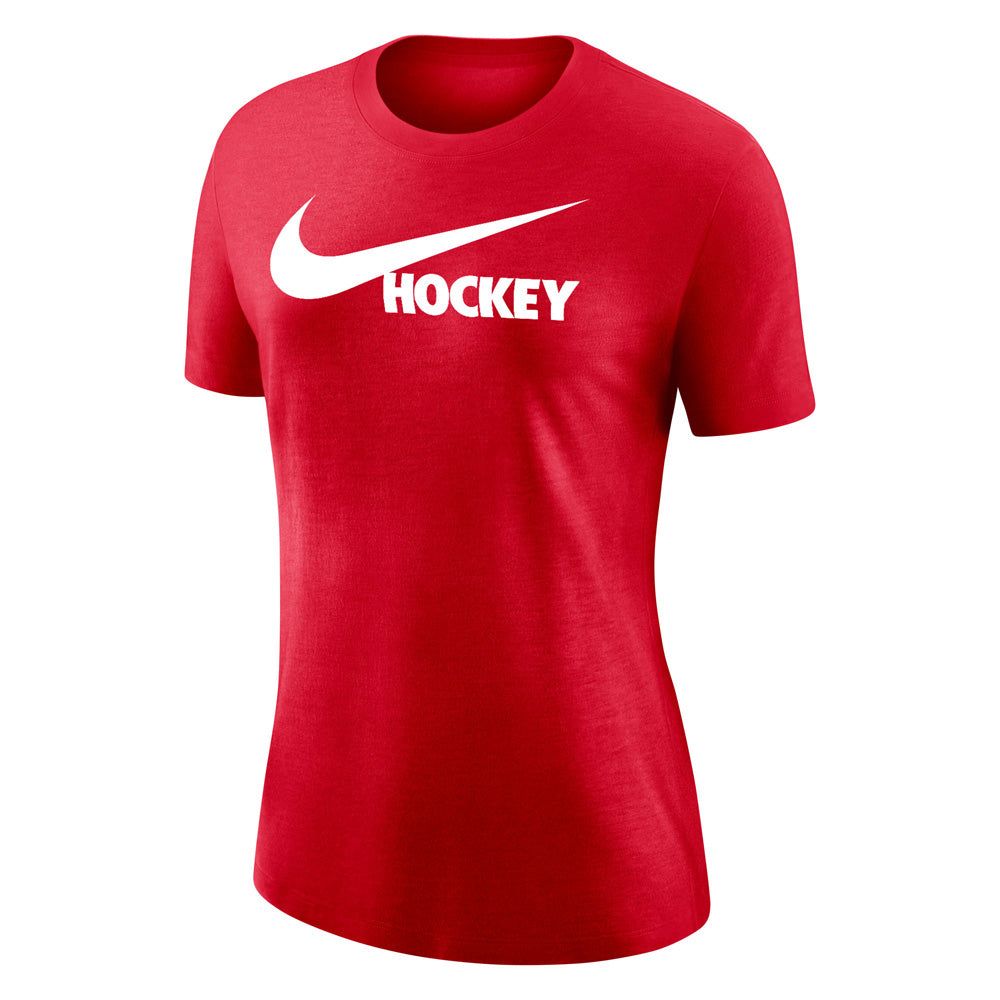 NIKE HOCKEY LOGO WOMENS RED/WHITE T SHIRT sold by Pro Hockey Life