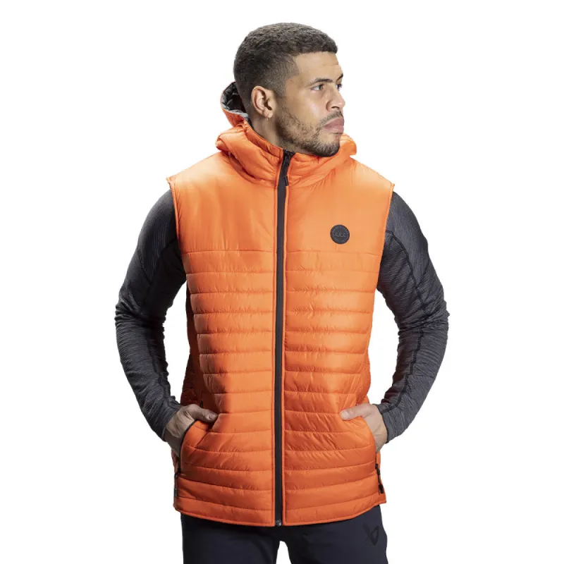Bauer Flc Hooded Puffer Cayenne Vest made by Bauer