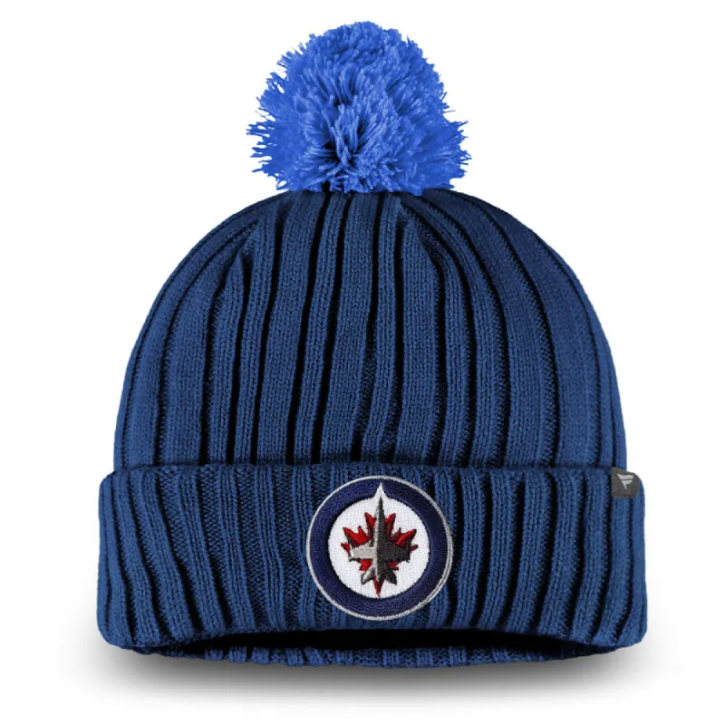 WINNIPEG JETS FANATICS MEN'S CUFFED BEANIE WITH POM TOQUE sold by Pro Hockey Life