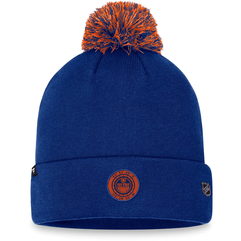 FANATICS EDMONTON OILERS DRAFT CUFFED POM TOQUE sold by Pro Hockey Life product image thumbnail 2