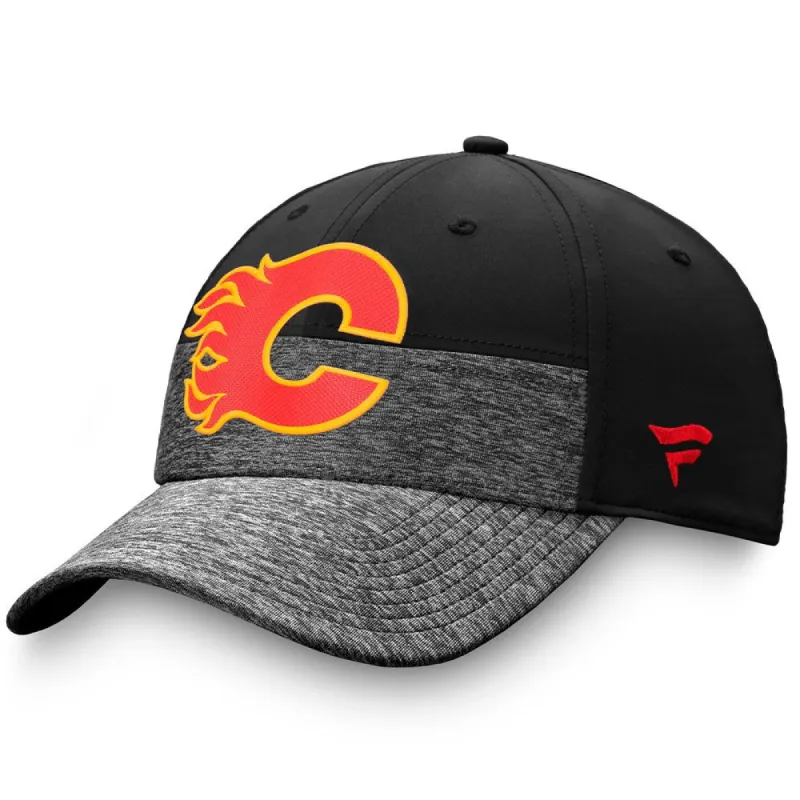 CALGARY FLAMES FANATICS MEN'S AUTHENTIC PRO LOCKER ROOM STRUCTURED STRETCH FLEX HAT sold by Pro Hockey Life