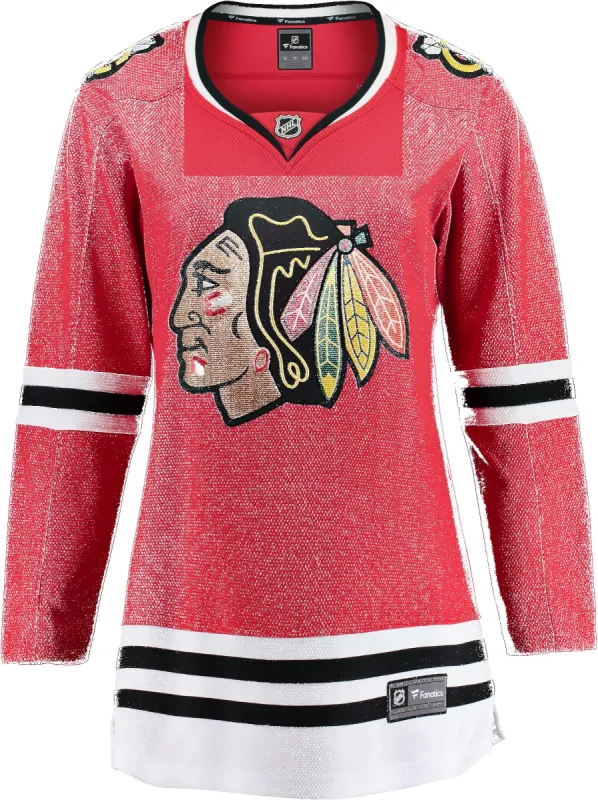 FANATICS CHICAGO BLACKHAWKS WOMENS BREAKAWAY JERSEY sold by Pro Hockey Life