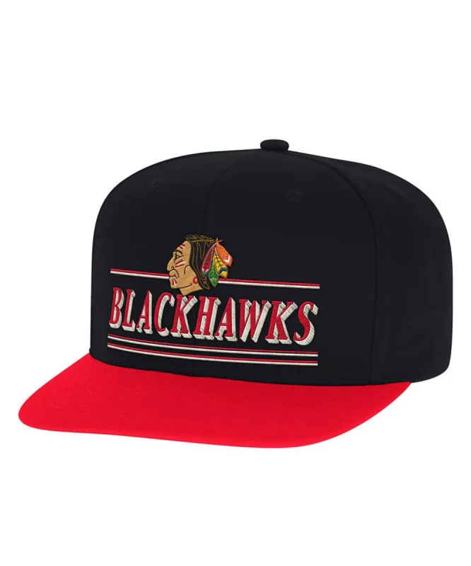 CHICAGO BLACKHAWKS CCM FLAT BRIM SNAPBACK HAT sold by Pro Hockey Life