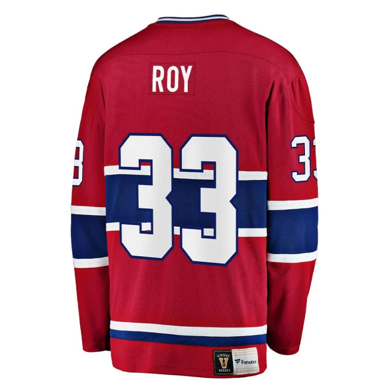 PATRICK ROY MONTREAL CANADIENS FANATICS MEN'S HERITAGE BREAKAWAY JERSEY made by Pro Hockey Life