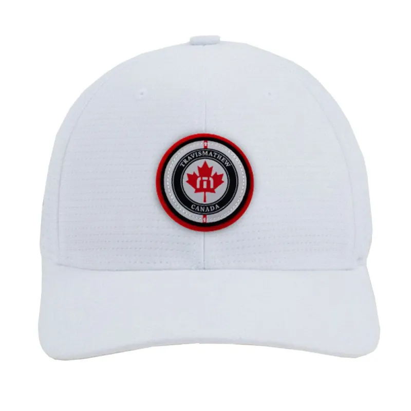 TRAVISMATHEW ADULT PUCK DROP WHITE FLEX FIT HAT sold by Pro Hockey Life
