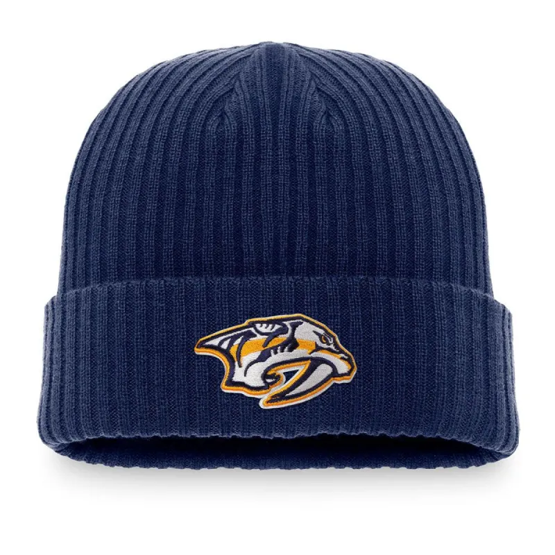 NASHVILLE PREDATORS FANATICS MEN'S CORE KNIT TOQUE sold by Pro Hockey Life
