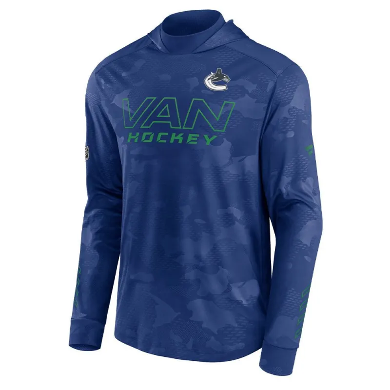 VANCOUVER CANUCKS FANATICS MEN'S AUTHENTIC PRO LOCKER ROOM LIGHTWEIGHT CAMO HOODIE sold by Pro Hockey Life