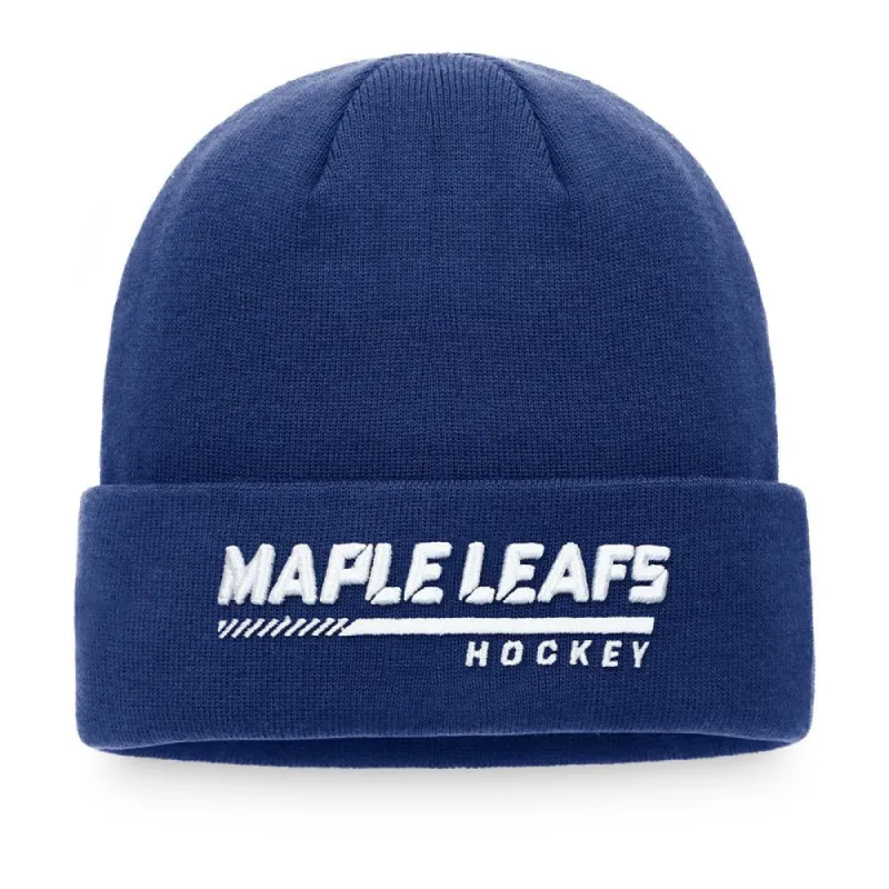 TORONTO MAPLE LEAFS FANATICS MEN'S AUTHENTIC PRO LOCKER ROOM CUFF BEANIE TOQUE sold by Pro Hockey Life