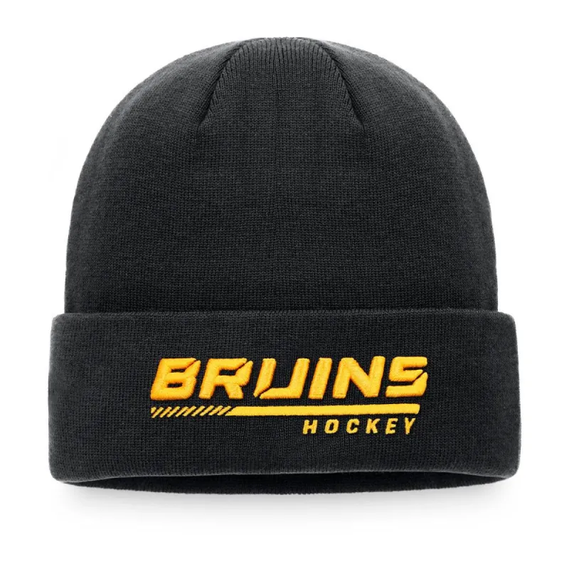 BOSTON BRUINS FANATICS MEN'S AUTHENTIC PRO LOCKER ROOM CUFF BEANIE TOQUE sold by Pro Hockey Life