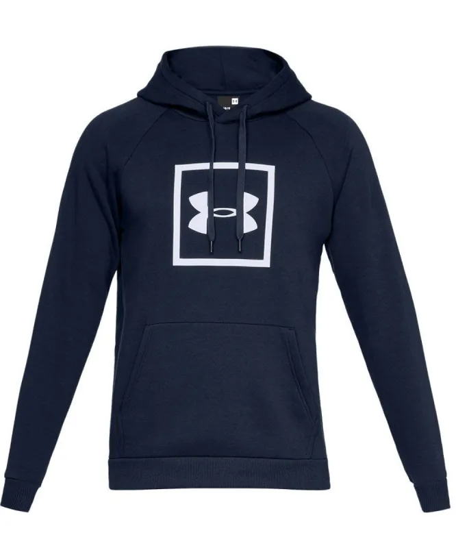 UNDER ARMOUR ADULT RIVAL FLEECE LOGO HOODIE - NAVY sold by Pro Hockey Life