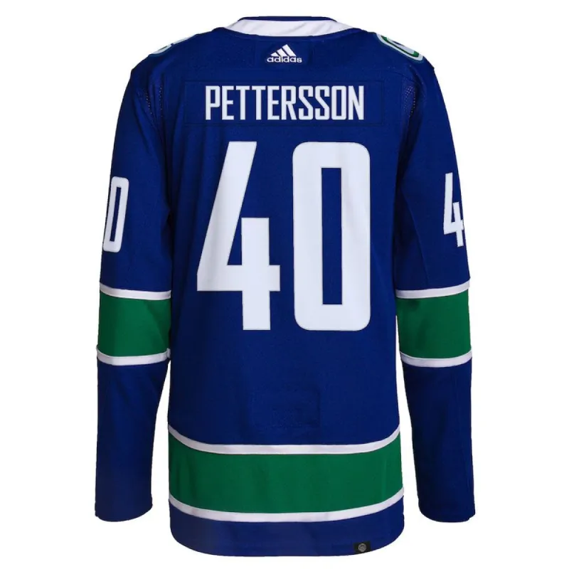 ELIAS PETTERSSON VANCOUVER CANUCKS ADIDAS ADIZERO PRIMEGREEN AUTHENTIC BLUE HOME JERSEY sold by Pro Hockey Life