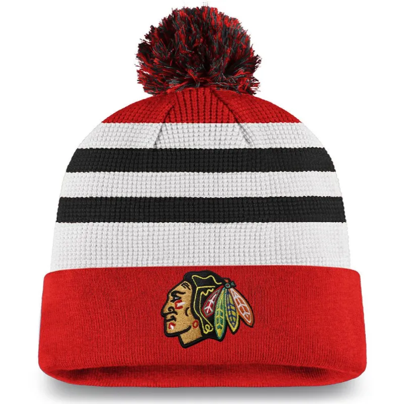 CHICAGO BLACKHAWKS FANATICS MEN'S AUTHENTIC PRO LOCKER ROOM BEANIE CUFF TOQUE sold by Pro Hockey Life