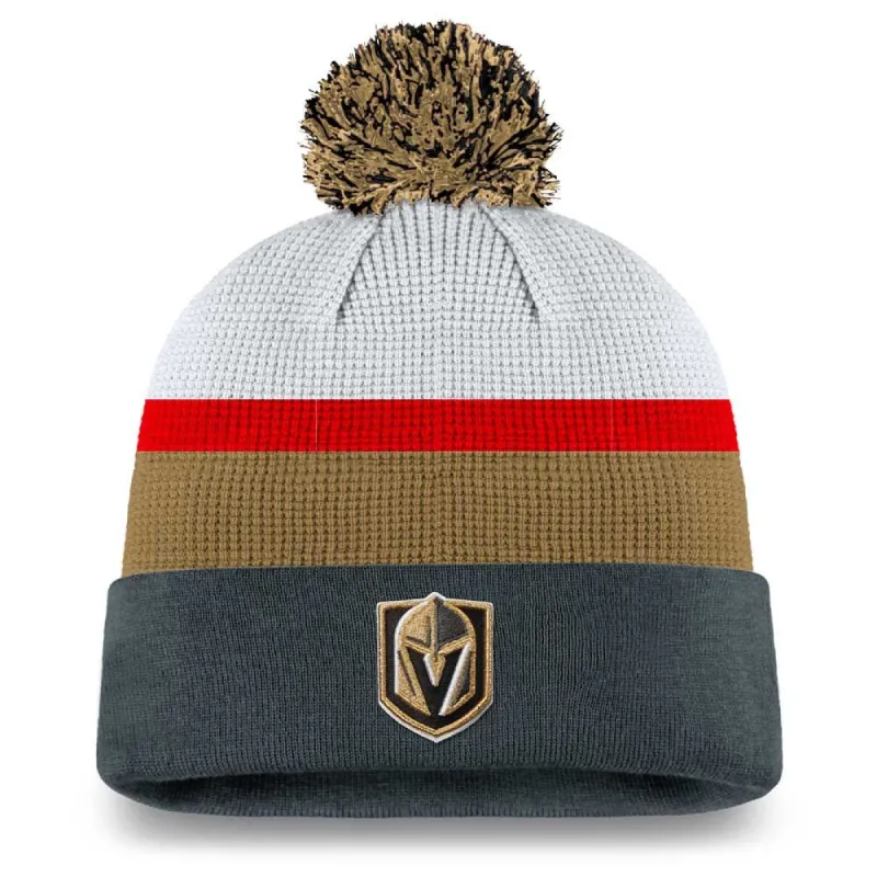 VEGAS GOLDEN KNIGHTS FANATICS MEN'S AUTHENTIC PRO DRAFT CUFFED KNIT POM TOQUE sold by Pro Hockey Life