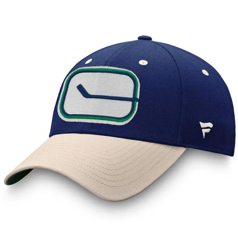 VANCOUVER CANUCKS FANATICS MEN'S TRUE CLASSICS STRUCTURED STRETCH FLEX HAT sold by Pro Hockey Life