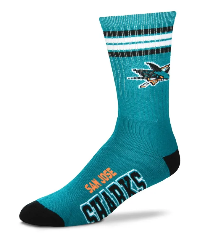 G-III SAN JOSE SHARKS 4 STRIPE DEUCE MEN'S SOCKS sold by Pro Hockey Life
