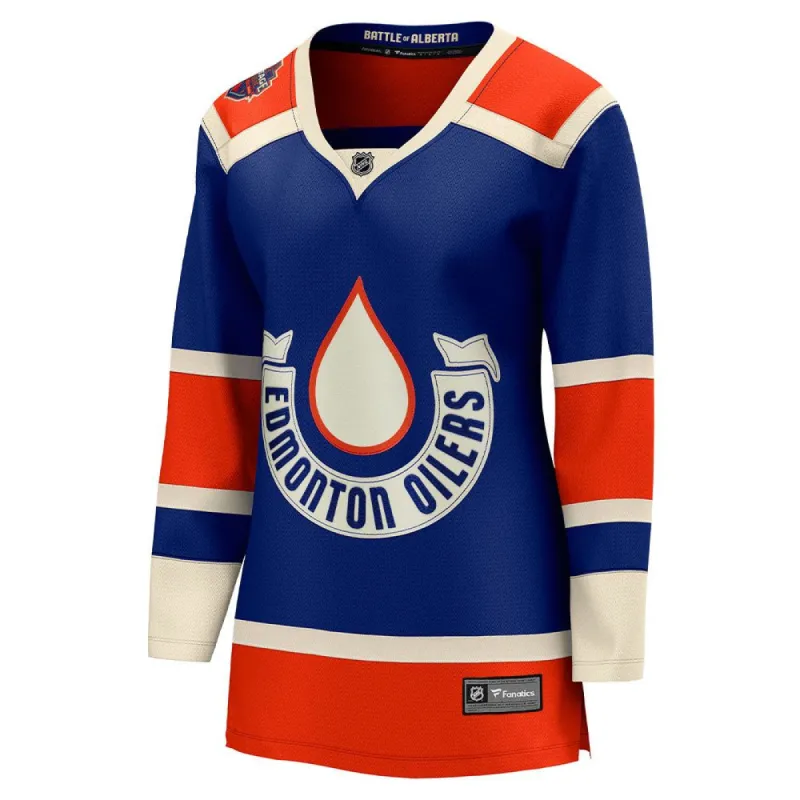 FANATICS EDMONTON OILERS 2023 NHL HERITAGE CLASSIC WOMEN'S PREMIER BREAKAWAY JERSEY sold by Pro Hockey Life