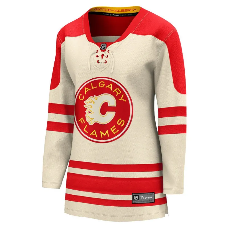 FANATICS CALGARY FLAMES 2023 NHL HERITAGE CLASSIC WOMEN'S PREMIER BREAKAWAY JERSEY sold by Pro Hockey Life