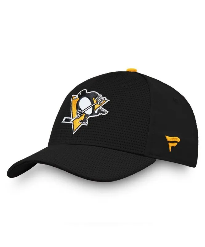 PITTSBURGH PENGUINS FANATICS MEN'S RINKSIDE STRUCTURED STRETCH HAT sold by Pro Hockey Life