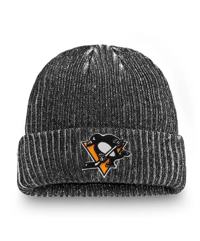 PITTSBURGH PENGUINS FANATICS MEN'S RINKSIDE CUFFED BEANIE TOQUE sold by Pro Hockey Life