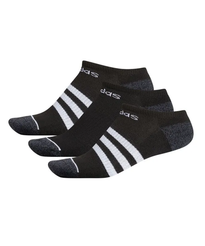 ADIDAS ADULT ADULT 3 STRIPE NO SHOW SOCKS - 3 PACK BLACK sold by Pro Hockey Life