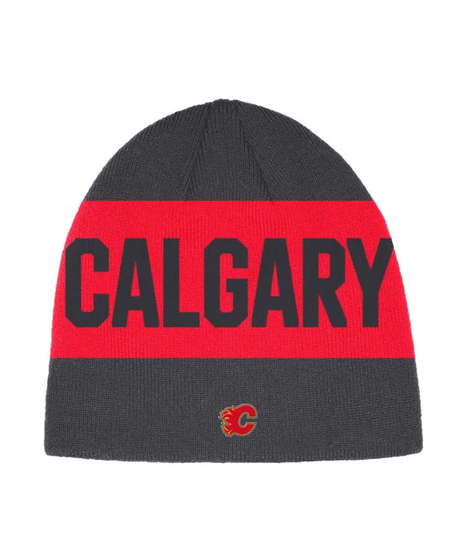 CALGARY FLAMES ADIDAS MEN'S CITY ABOVE BEANIE TOQUE sold by Pro Hockey Life