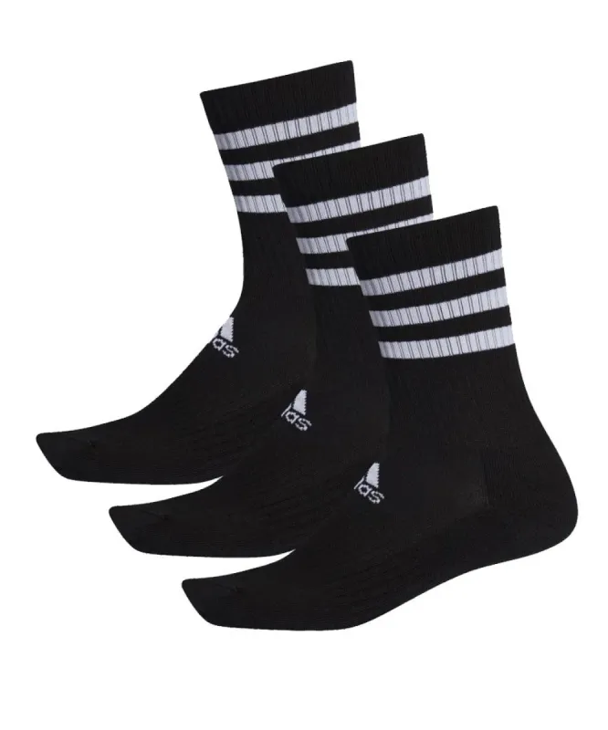 ADIDAS MEN'S 3S CUSHION CREW SOCKS - 3 PACK - BLACK sold by Pro Hockey Life