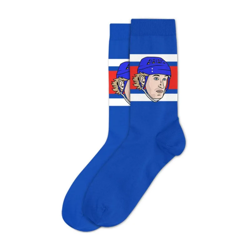 WAYNE GRETZKY NEW YORK RANGERS SOCKEY HALL OF FAME SOCKS sold by Pro Hockey Life