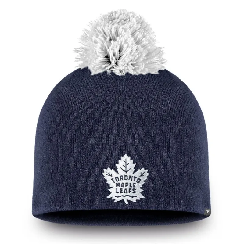 TORONTO MAPLE LEAFS FANATICS WOMEN'S BEANIE WITH POM TOQUE sold by Pro Hockey Life