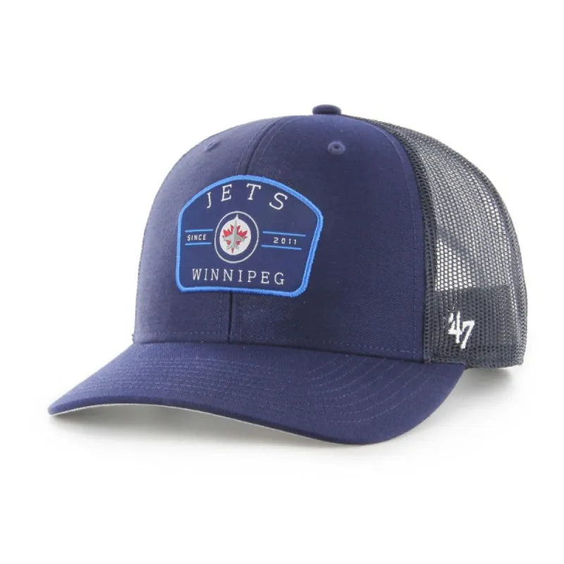 WINNIPEG JETS PRIMER NAVY TRUCKER HAT sold by Pro Hockey Life