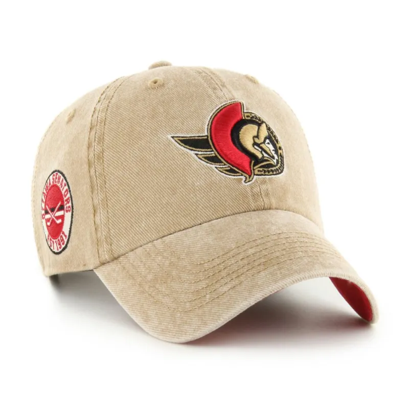 OTTAWA SENATORS EARLDOR 47 CLEAN UP BEIGE HAT sold by Pro Hockey Life