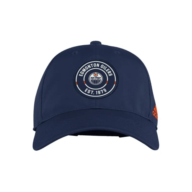 ADIDAS EDMONTON OILERS TEAM SLOUCH ADJUSTABLE HAT sold by Pro Hockey Life