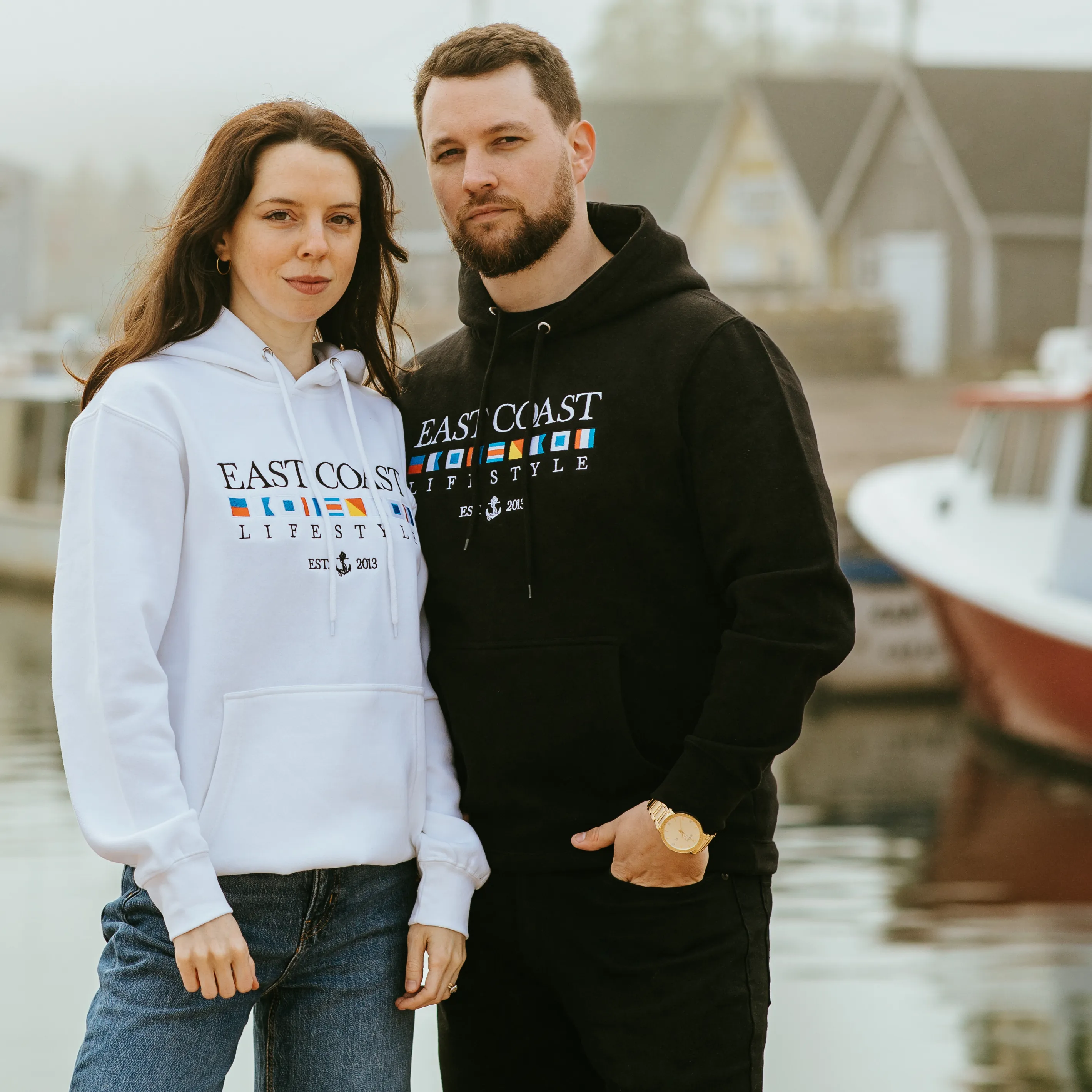 Boat Flag Embroidered Hoodie (2XL - 3XL Only) sold by East Coast Lifestyle product image thumbnail 2