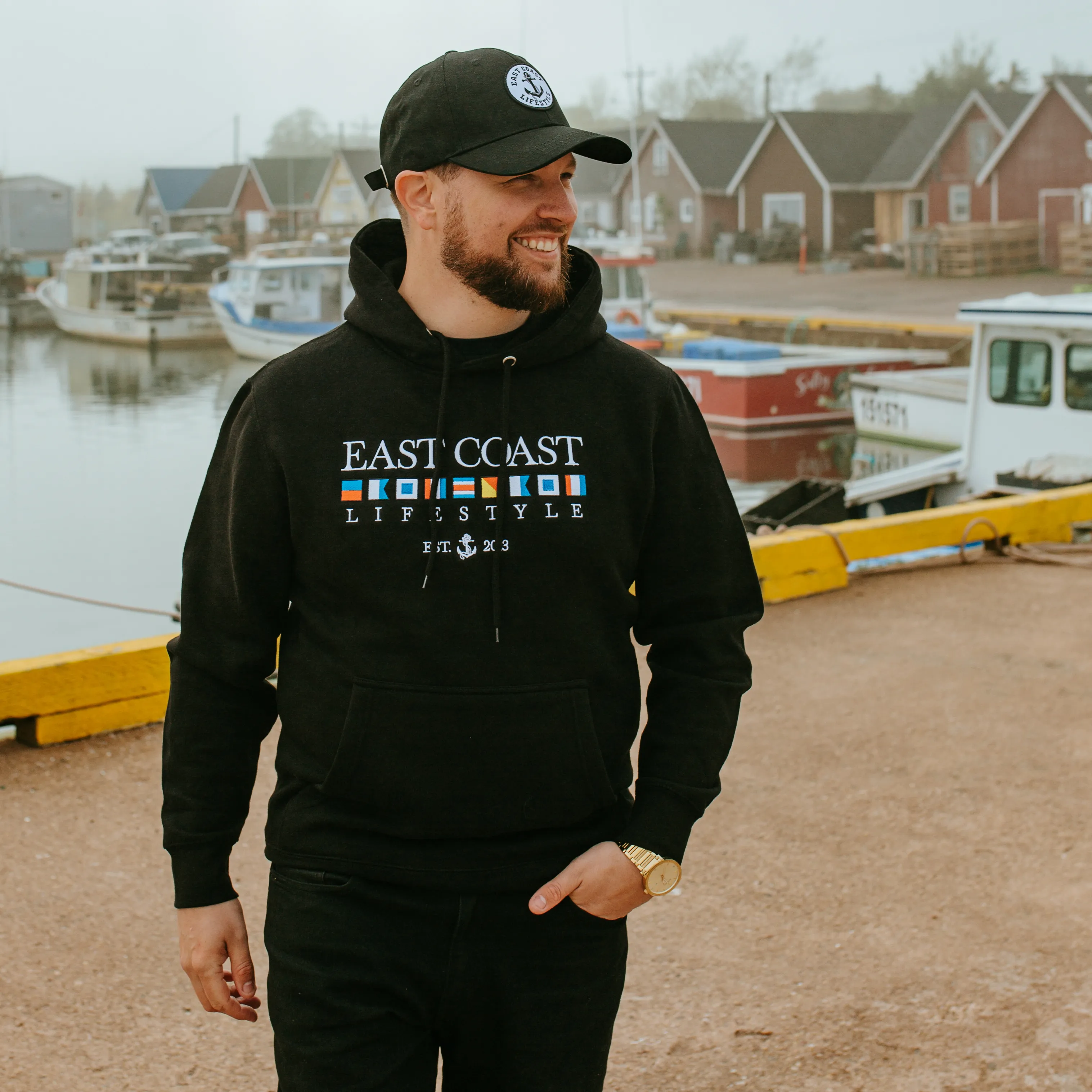 Boat Flag Embroidered Hoodie (2XL - 3XL Only) sold by East Coast Lifestyle product image thumbnail 3