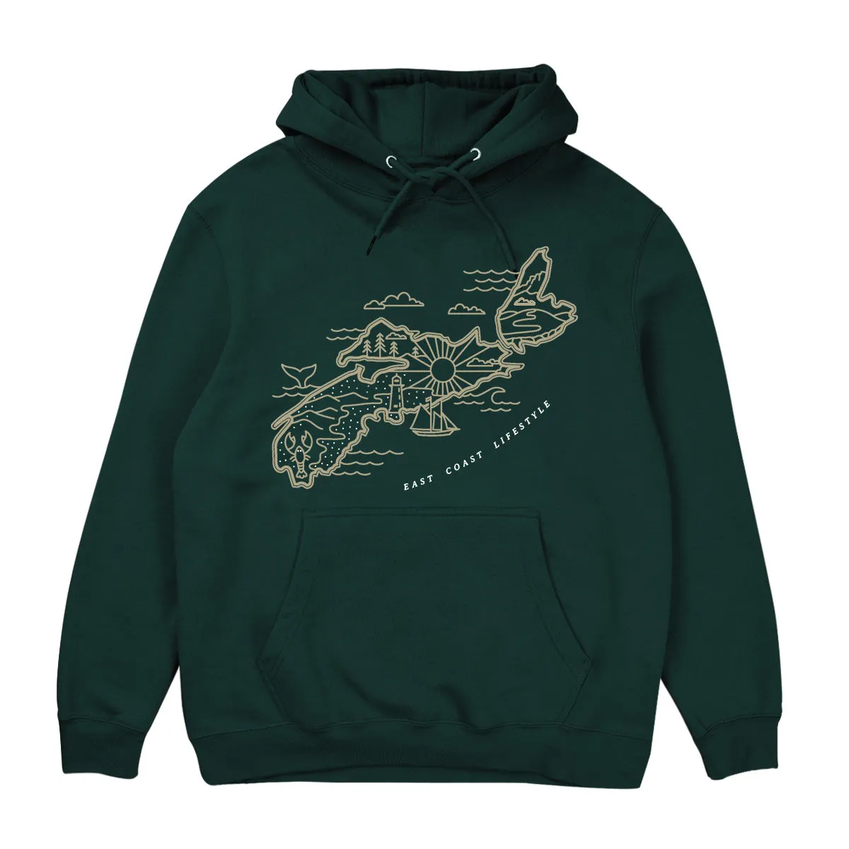 Nova Scotia Coast Hoodie sold by East Coast Lifestyle