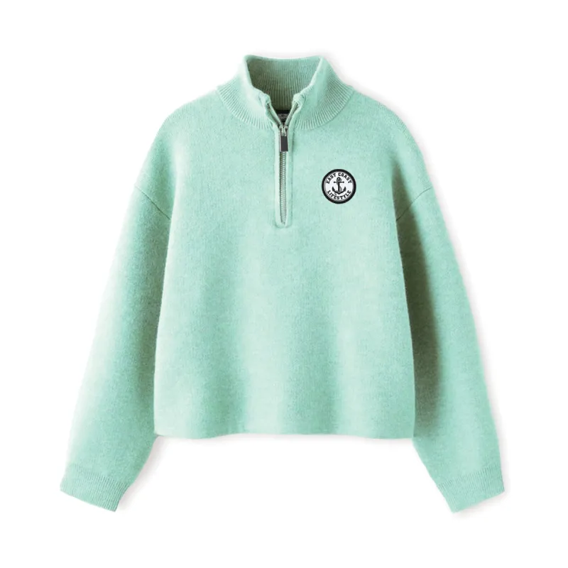 Ladies 1/4 Zip Knit Sweater (2XL ONLY) sold by East Coast Lifestyle