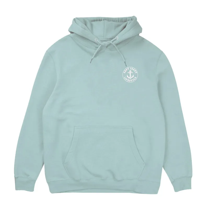 Classic Embroidered Hoodie- Lilac and Seafoam (XL-3XL ONLY) sold by East Coast Lifestyle