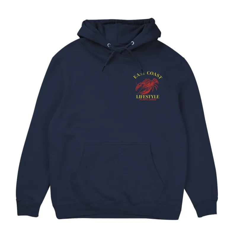 Atlantic Lobster Hoodie sold by East Coast Lifestyle