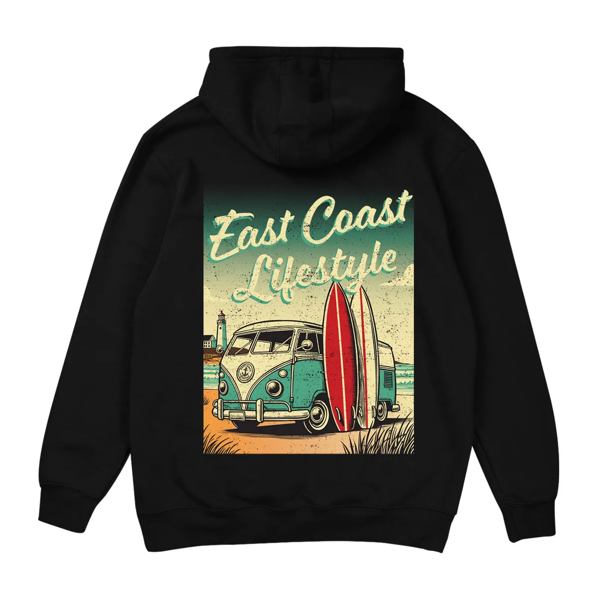 Surf Van Beach Hoodie sold by East Coast Lifestyle product image thumbnail 2