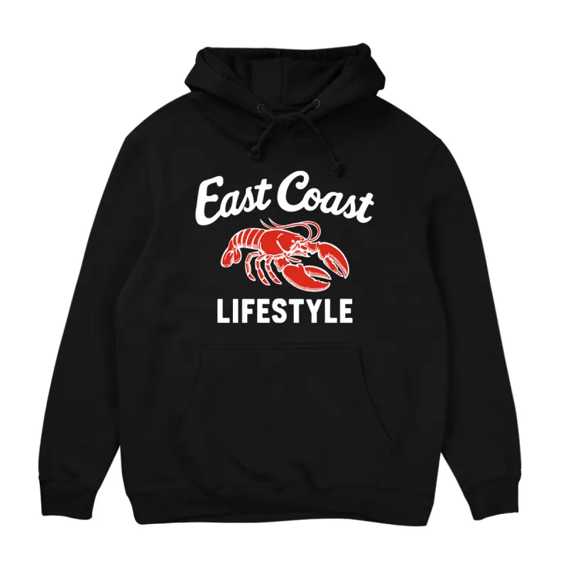 Lobster Hoodie - Black sold by East Coast Lifestyle
