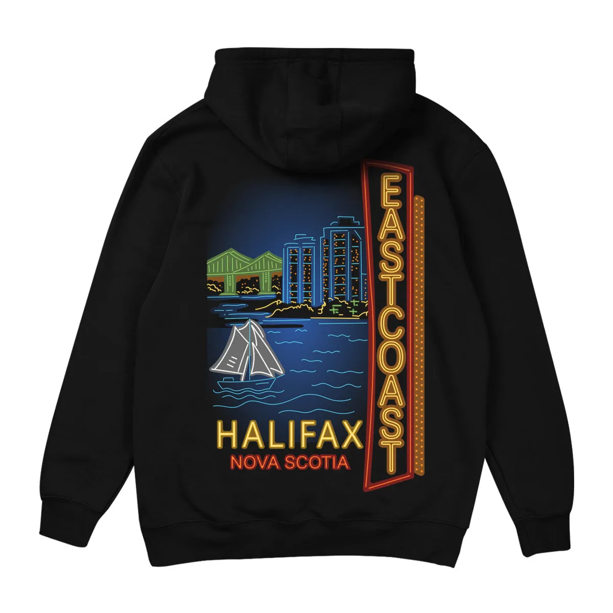 Halifax Waterfront Hoodie sold by East Coast Lifestyle