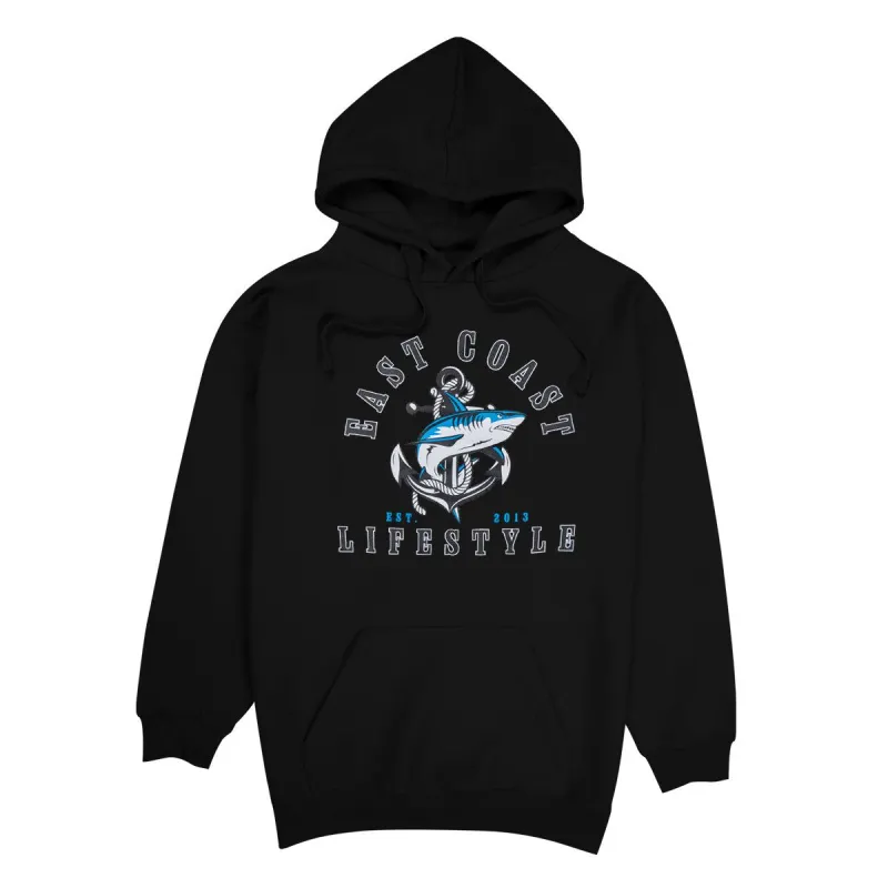 Shark Anchor Hoodie sold by East Coast Lifestyle