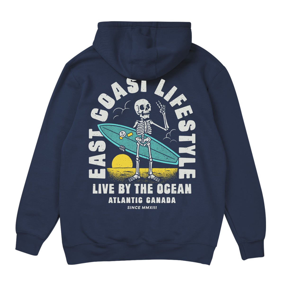 Surfing Skeleton Hoodie sold by East Coast Lifestyle