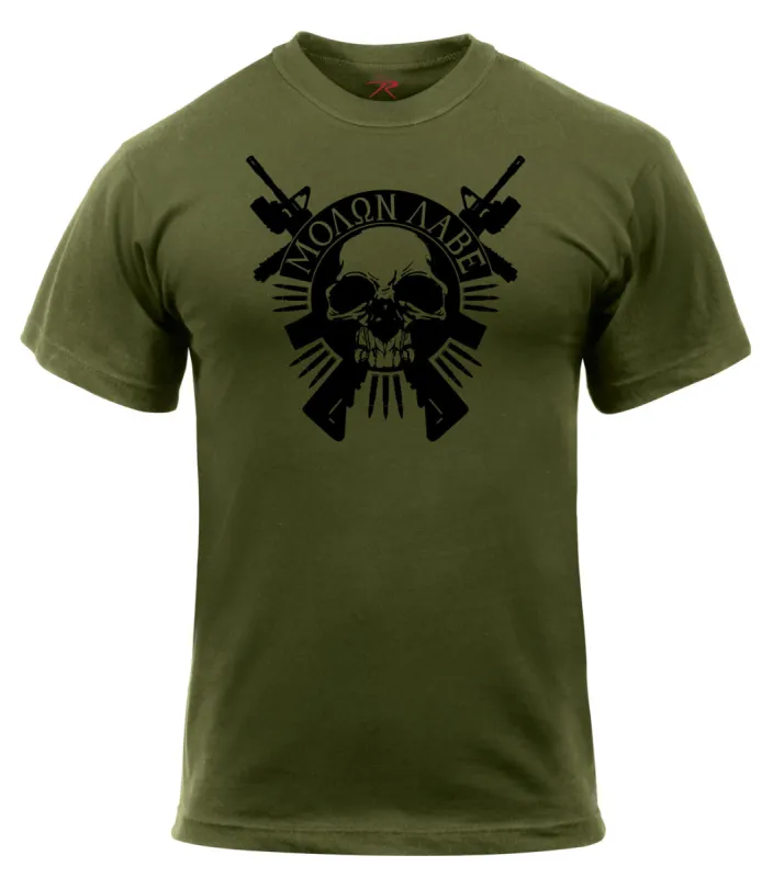 Molon Labe Skull T-Shirt sold by Legendary USA