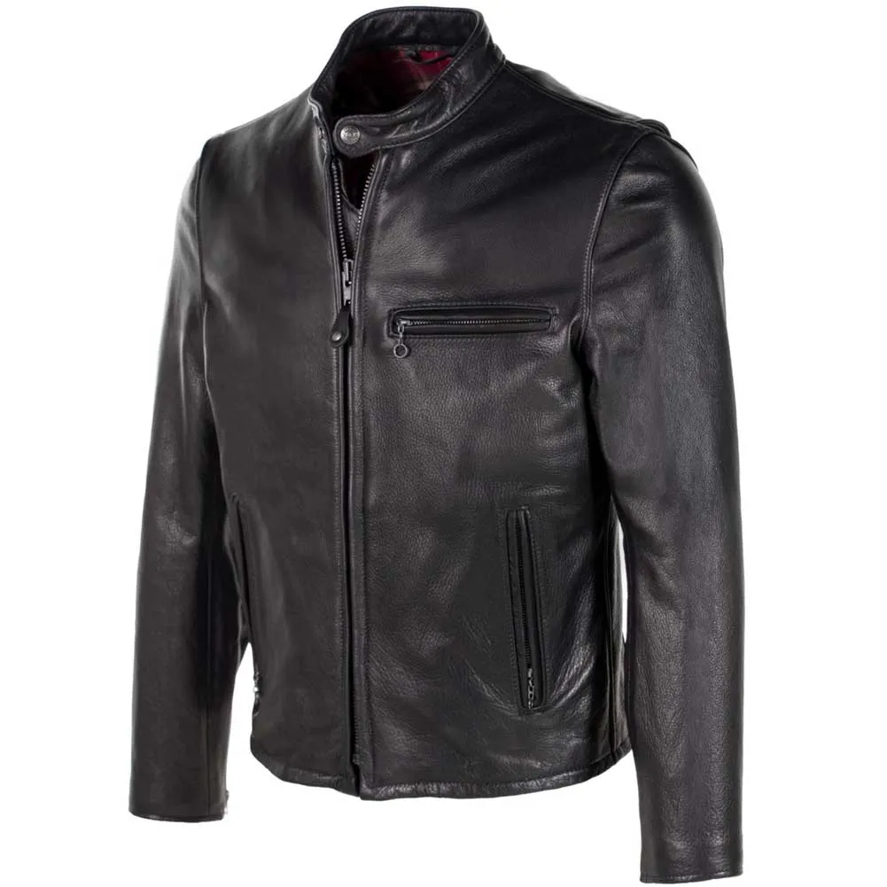 Schott NYC Mens 530 Waxed Cowhide Cafe Racer Jacket sold by Legendary USA product image thumbnail 3