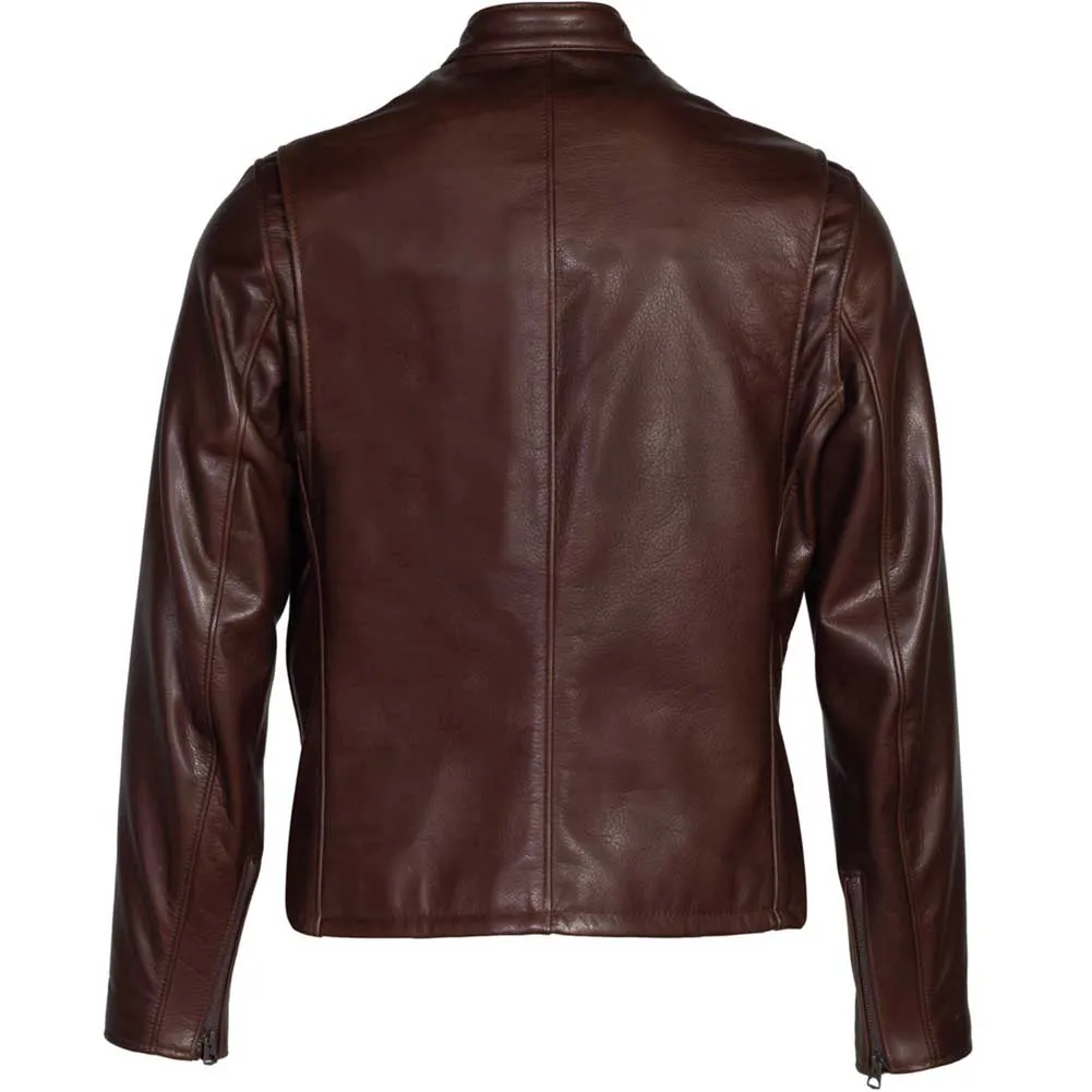 Schott NYC Mens 530 Waxed Cowhide Cafe Racer Jacket sold by Legendary USA product image thumbnail 5