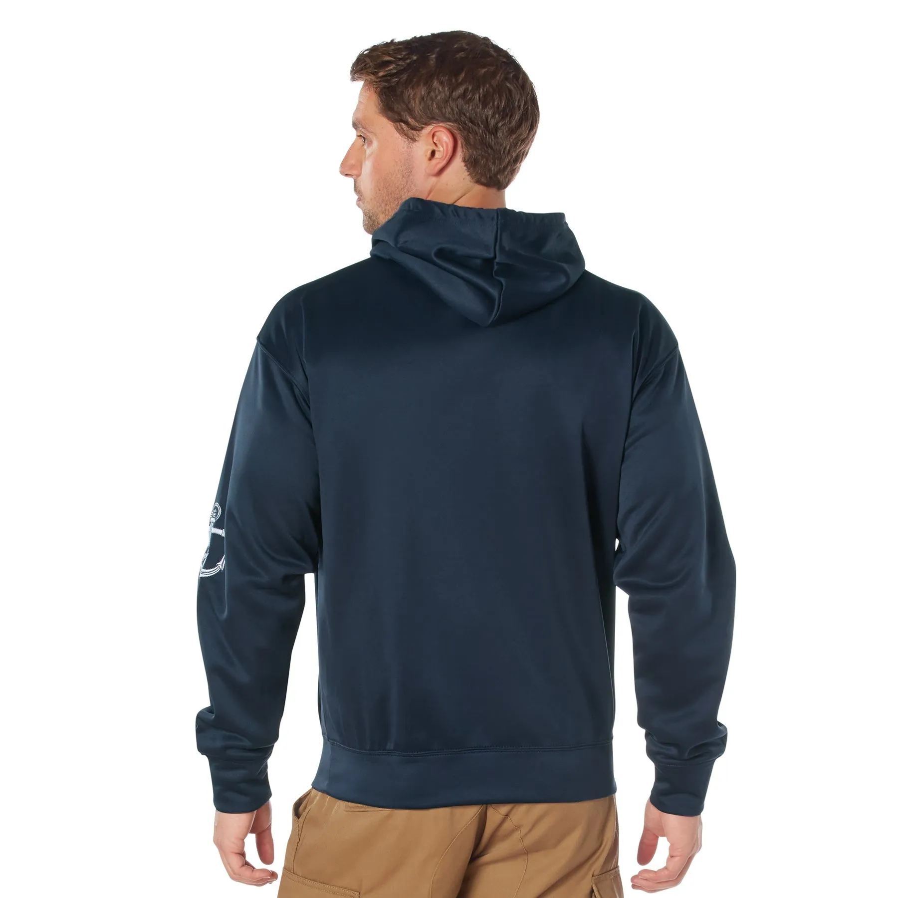 Navy Embroidered Pullover Hoodie sold by Legendary USA product image thumbnail 3