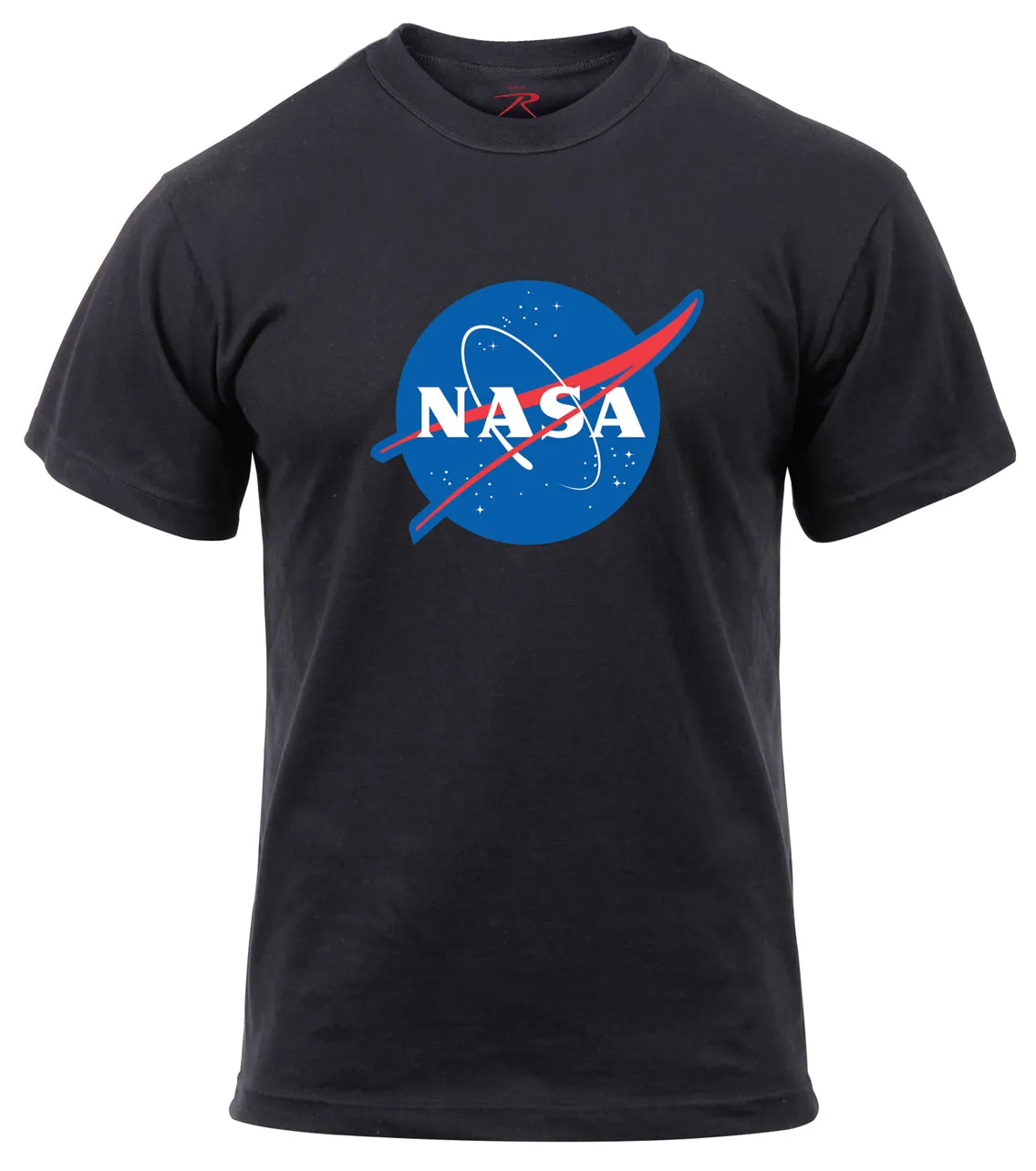 Mens NASA Meatball Logo Black T-Shirt sold by Legendary USA